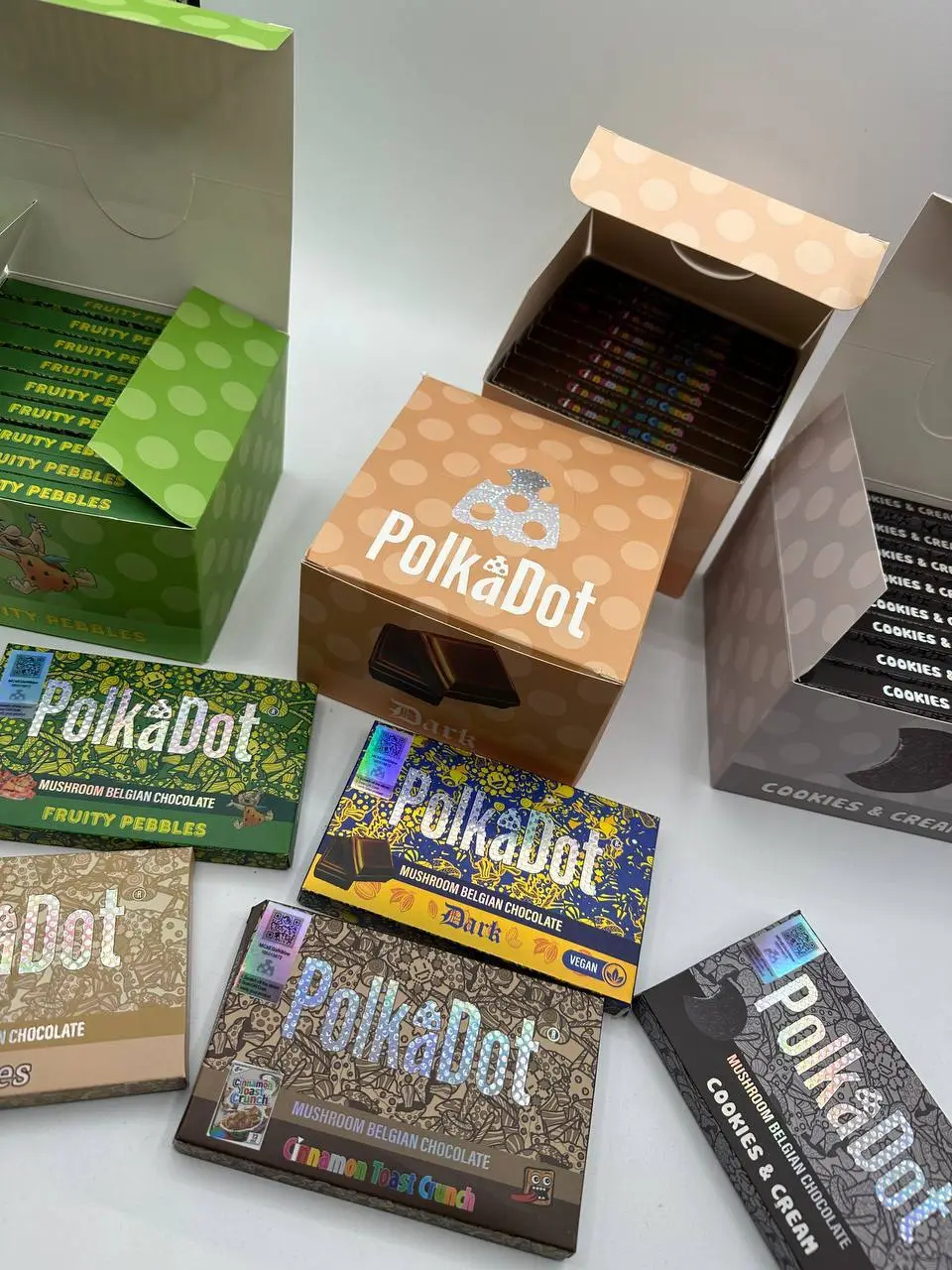 Polkadot chocolate bar wholesale